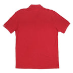KAPPA Mens Red Short Sleeve Plain 2XL Cotton Blend Polo Shirt Classic Fit
