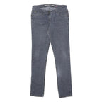 Womens Slim Blue Denim Skinny Leg Cotton Blend Zip Jeans W30 L30 Skinny Fit