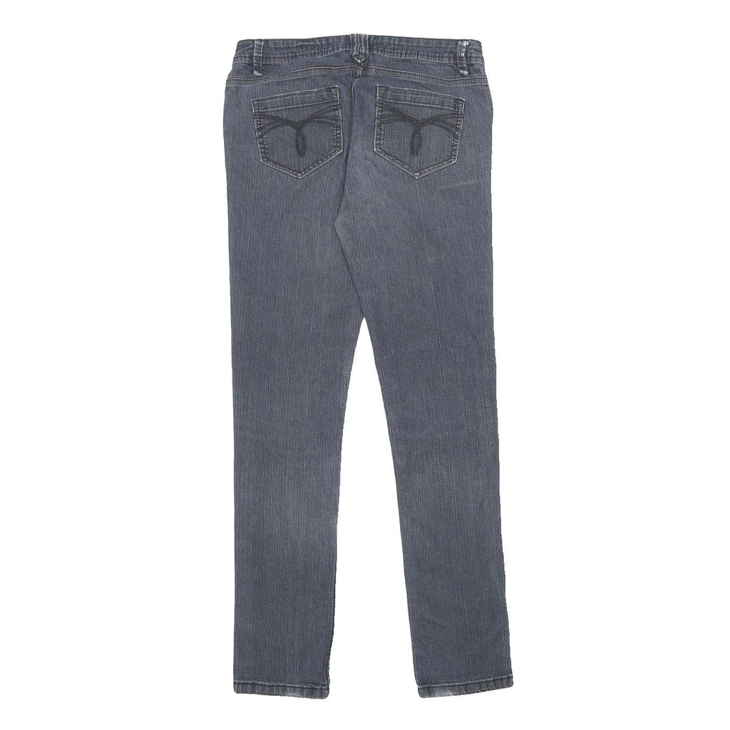 Womens Slim Blue Denim Skinny Leg Cotton Blend Zip Jeans W30 L30 Skinny Fit