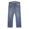 LEVI'S 501 Mens Jeans Blue Regular Straight Denim Medium W35 L32 Classic Button