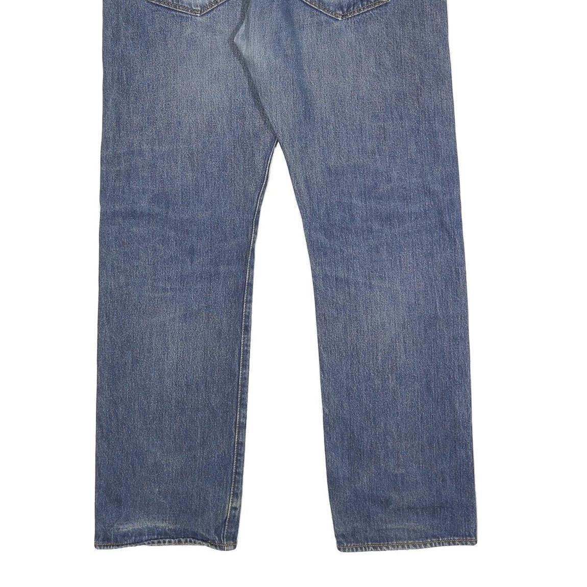 LEVI'S 501 Mens Jeans Blue Regular Straight Denim Medium W35 L32 Classic Button