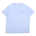 POLO RALPH LAUREN Mens Blue V-Neck Cotton T-Shirt XL Classic