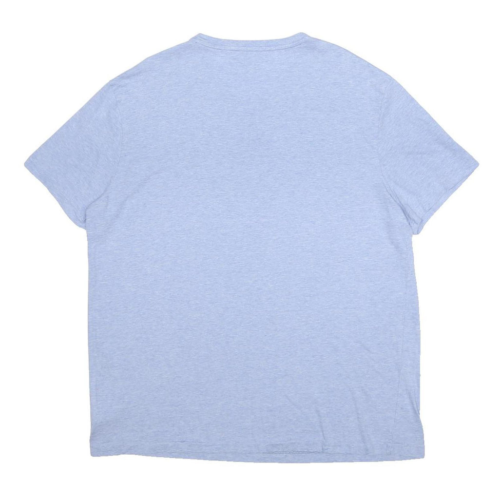 POLO RALPH LAUREN Mens Blue V-Neck Cotton T-Shirt XL Classic