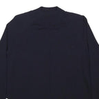 TED BAKER Womens Navy & White Plain Pullover Crew Neck Basic Knit M Layered Look