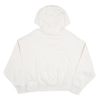 NIKE Womens White Hoodie XS Cotton Blend Pullover Logo Drawstring Hood