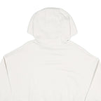 NIKE Womens White Hoodie XS Cotton Blend Pullover Logo Drawstring Hood