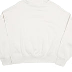 NIKE Womens White Hoodie XS Cotton Blend Pullover Logo Drawstring Hood