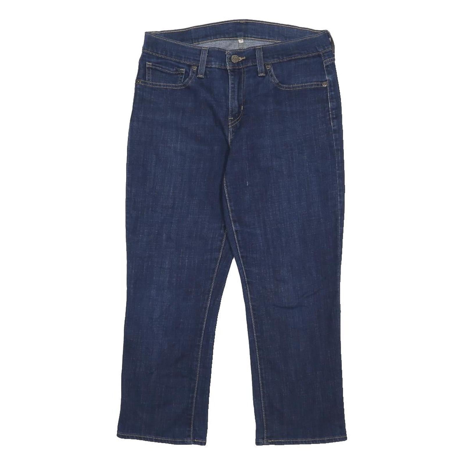 LEVI'S Womens Jeans Blue Regular Straight Denim Medium W28 L23 Classic Fit Zip