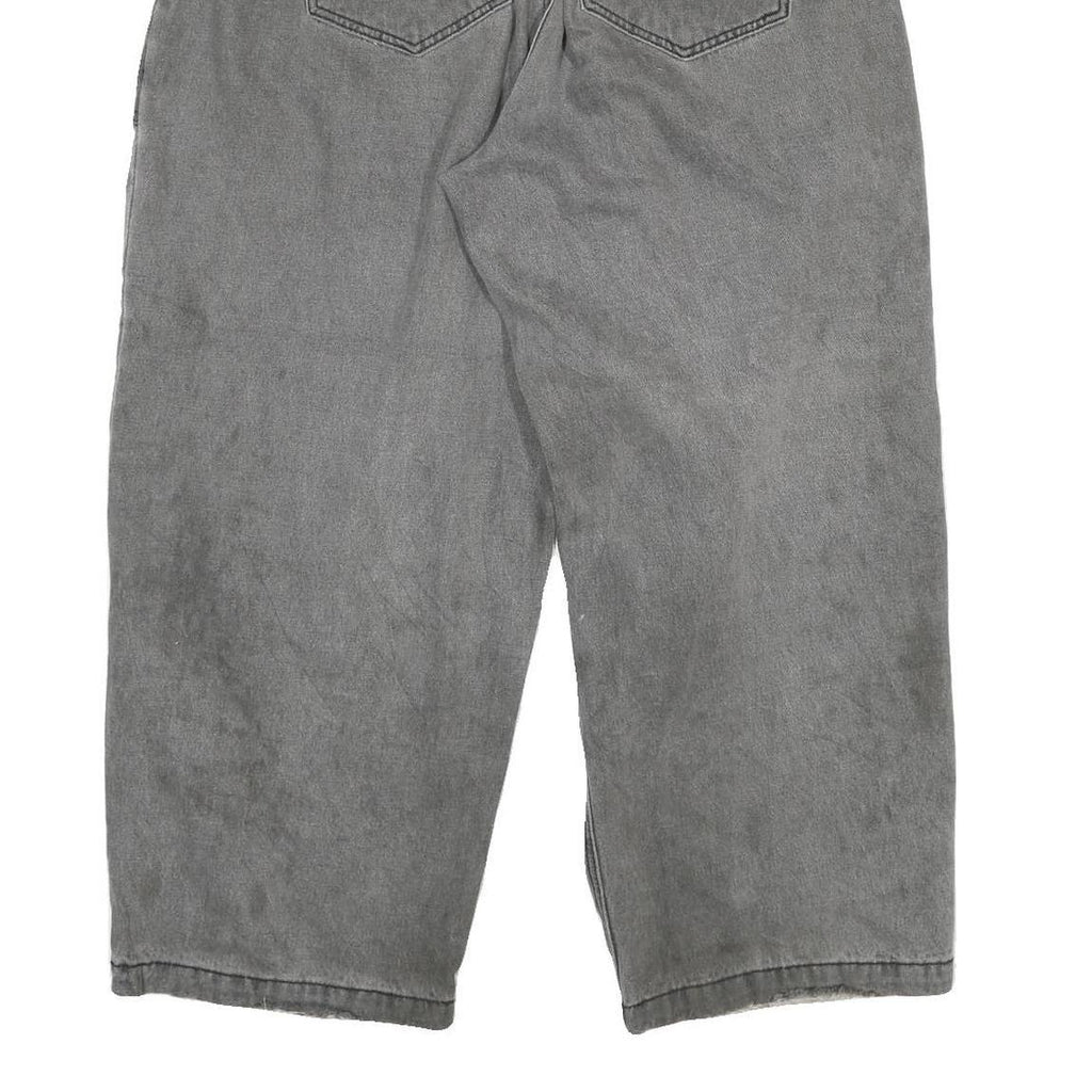 MINIMAL PROJECT Womens Grey Relaxed Wide-Leg Denim Light W28 L26 Cotton Blend