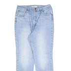 LEVI'S Womens Regular Fit Blue Denim Straight Jeans Cotton Blend W32 L29 Classic