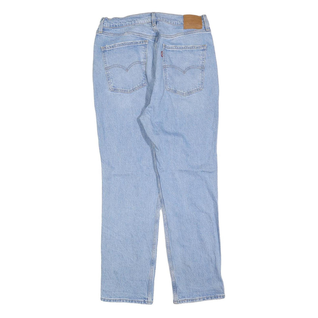 LEVI'S Womens Regular Fit Blue Denim Straight Jeans Cotton Blend W32 L29 Classic