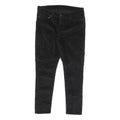 LEVI'S Womens Cotton Blend Black Slim Skinny Trousers W32 L28 Zip Closure