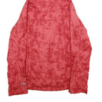 COLUMBIA Womens Red Polyester Outdoor Jacket S Zip Hooded Printed