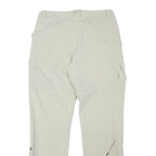 COLUMBIA Mens Regular Fit Beige Outdoor Cargo Trousers W30 L29 Zip Polyester