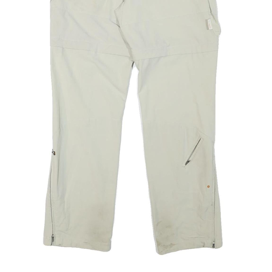 COLUMBIA Mens Regular Fit Beige Outdoor Cargo Trousers W30 L29 Zip Polyester