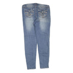 ANGELS Womens Regular Fit Blue Denim Jeans W36 L29 Zip Casual Stylish