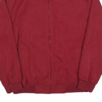 KINGFIELD Mens Red Jacket L Polyester Plain Zip Bomber Casual Outerwear