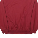 KINGFIELD Mens Red Jacket L Polyester Plain Zip Bomber Casual Outerwear