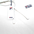 FILA Mens White Pullover Hoodie XS Drawstring Hood Casual Cotton Blend