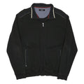 BUGATTI Mens Black Cotton Blend Zip Jacket M Casual Lightweight Comfortable