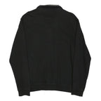 BUGATTI Mens Black Cotton Blend Zip Jacket M Casual Lightweight Comfortable