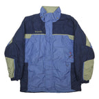 COLUMBIA Womens Blue & Green Fire Ridge Synthetic Jacket XL Sport Outdoor Zip