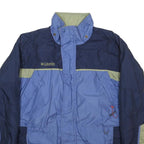 COLUMBIA Womens Blue & Green Fire Ridge Synthetic Jacket XL Sport Outdoor Zip