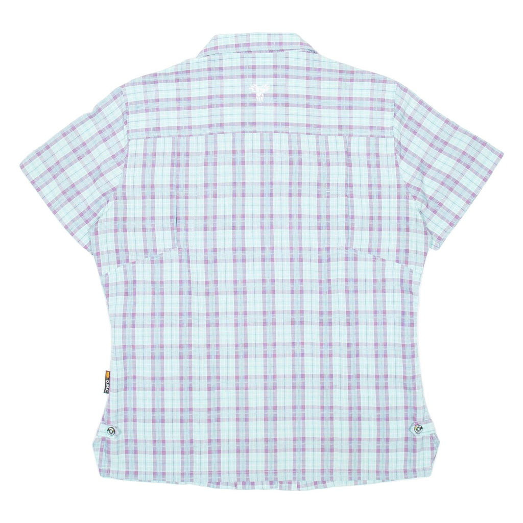 JACK WOLFSKIN Womens Shirt Blue Check M