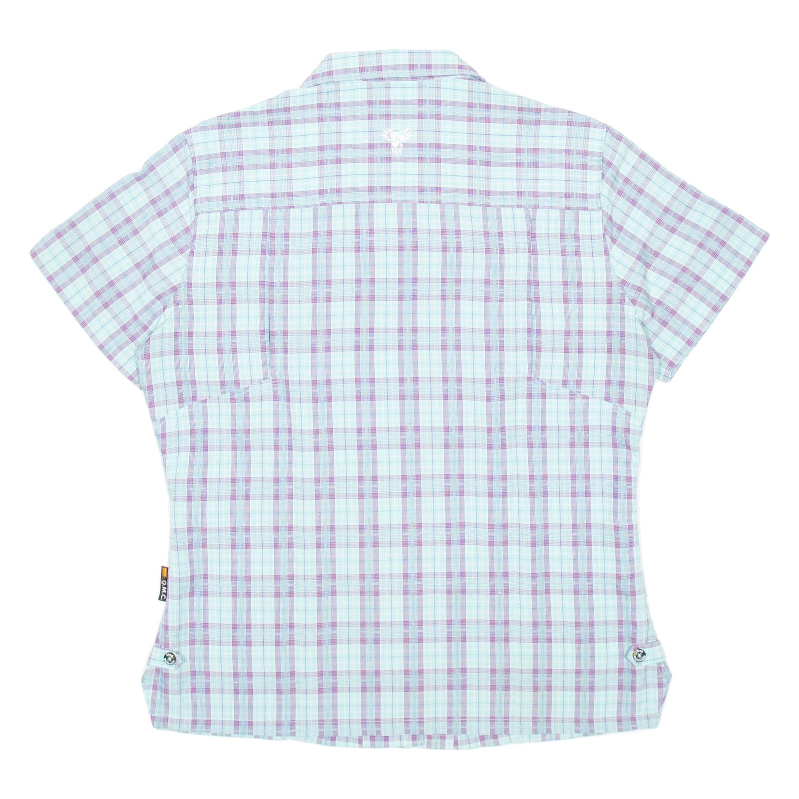 JACK WOLFSKIN Womens Shirt Blue Check M