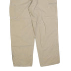 CARHARTT Mens Relaxed Beige Cotton Blend Trousers W42 L32 Workwear Zip