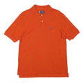 CHAPS Mens Orange Short Sleeve Plain M Cotton Blend Polo Shirt Casual Classic