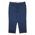 DICKIES Lined Mens Cotton Blend Navy Regular Fit Straight Leg Trousers W41 L25