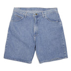 WRANGLER Mens Shorts Blue Denim XL W36 Casual Classic Cotton Blend