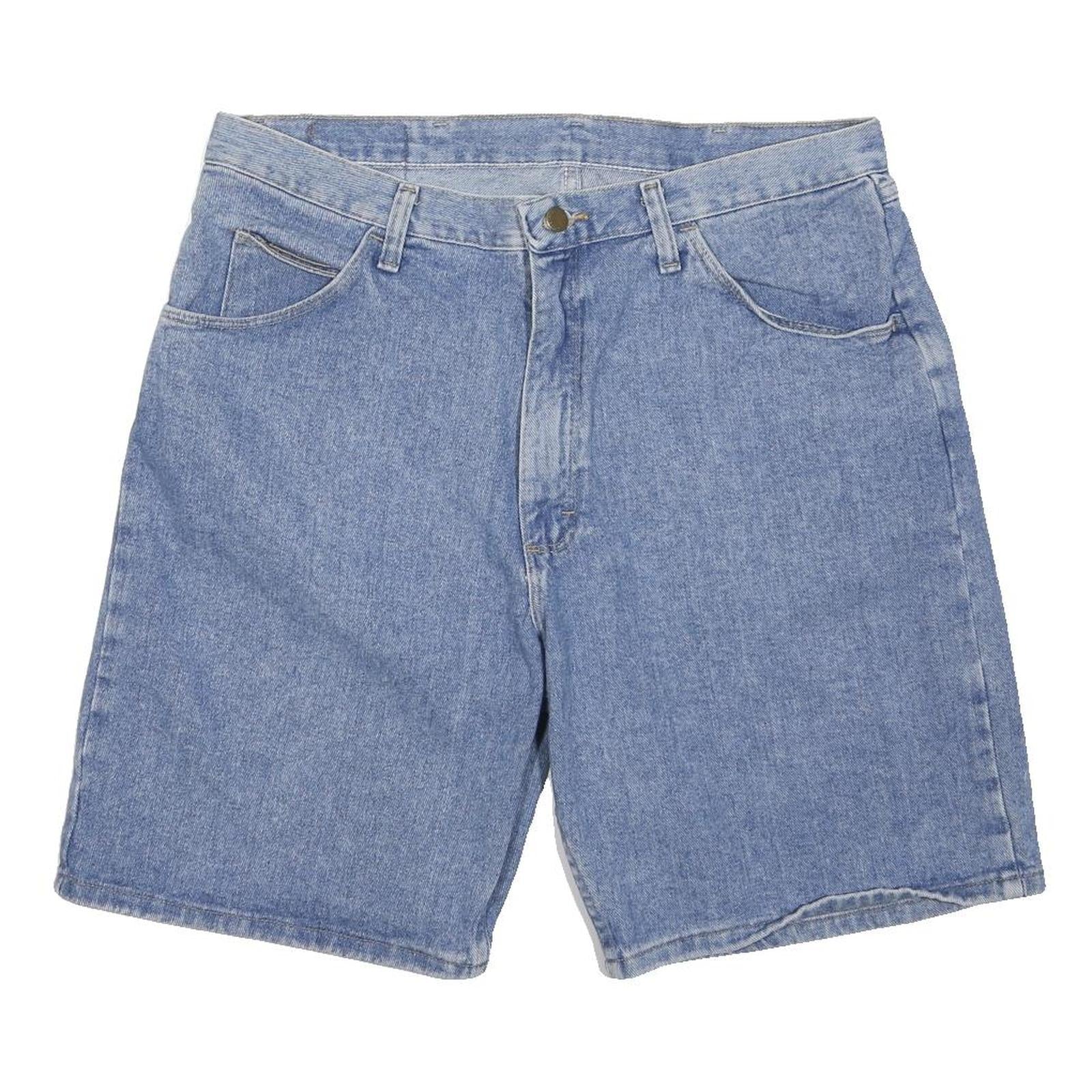 WRANGLER Mens Shorts Blue Denim XL W36 Casual Classic Cotton Blend