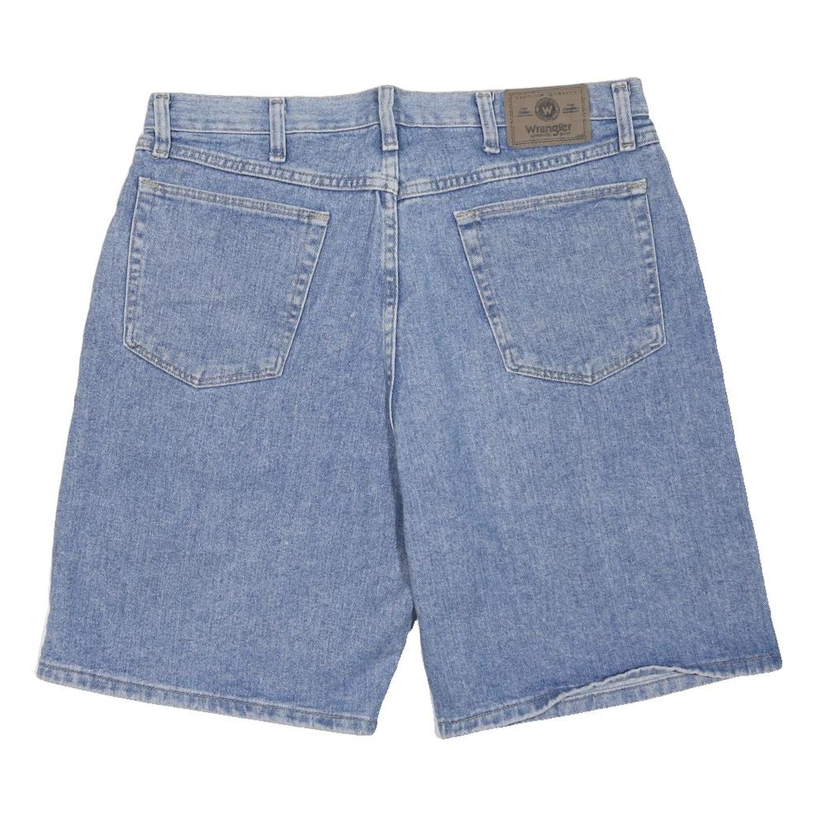 WRANGLER Mens Shorts Blue Denim XL W36 Casual Classic Cotton Blend
