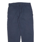 CARHARTT Mens Cotton Blend Navy Relaxed Straight Trousers W40 L34 Workwear