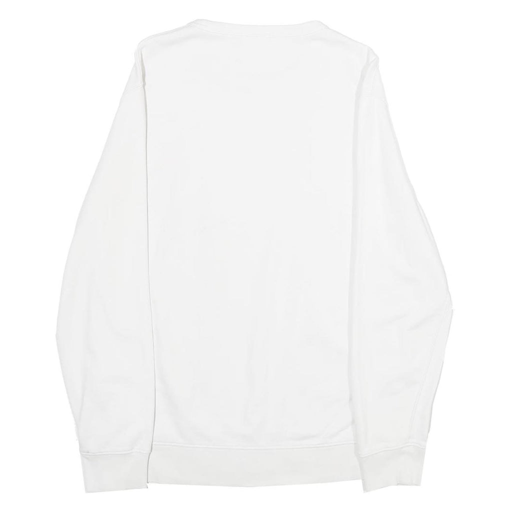 LEVI'S Mens White S Cotton Crew Neck Sweatshirt Palm Tree Print Casual