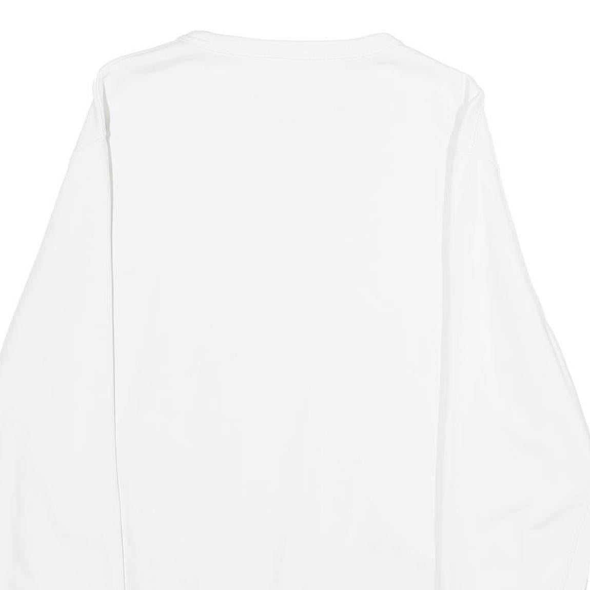 LEVI'S Mens White S Cotton Crew Neck Sweatshirt Palm Tree Print Casual