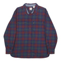 LEVI'S Mens Blue & Red Cotton Check Shirt M Button Front Long Sleeve Casual