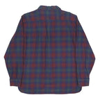 LEVI'S Mens Blue & Red Cotton Check Shirt M Button Front Long Sleeve Casual