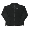 THE NORTH FACE Womens Black Jacket L Polyester Blend Plain Outdoor Zip Fleece
