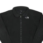 THE NORTH FACE Womens Black Jacket L Polyester Blend Plain Outdoor Zip Fleece