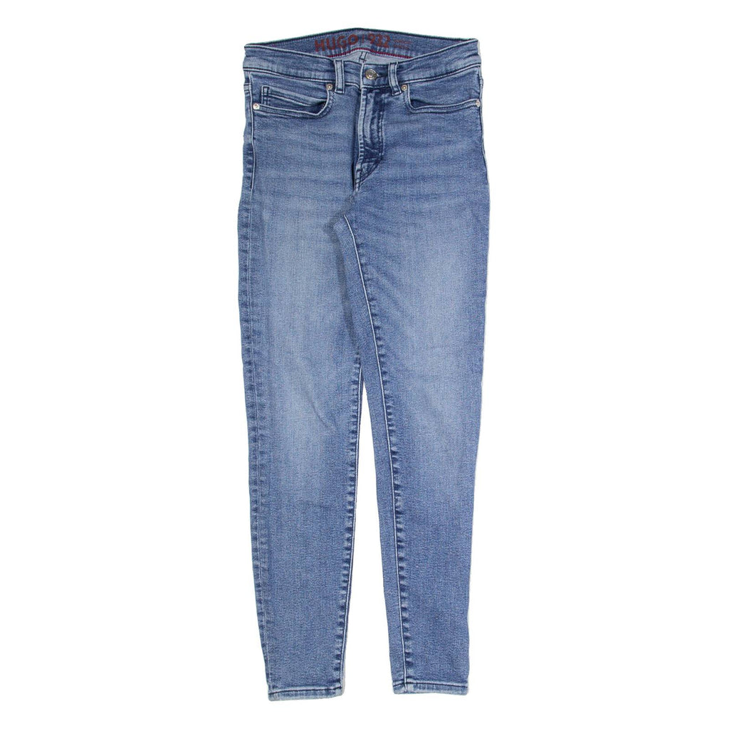HUGO BOSS Womens Jeans Blue Slim Skinny Stone Wash W26 L27