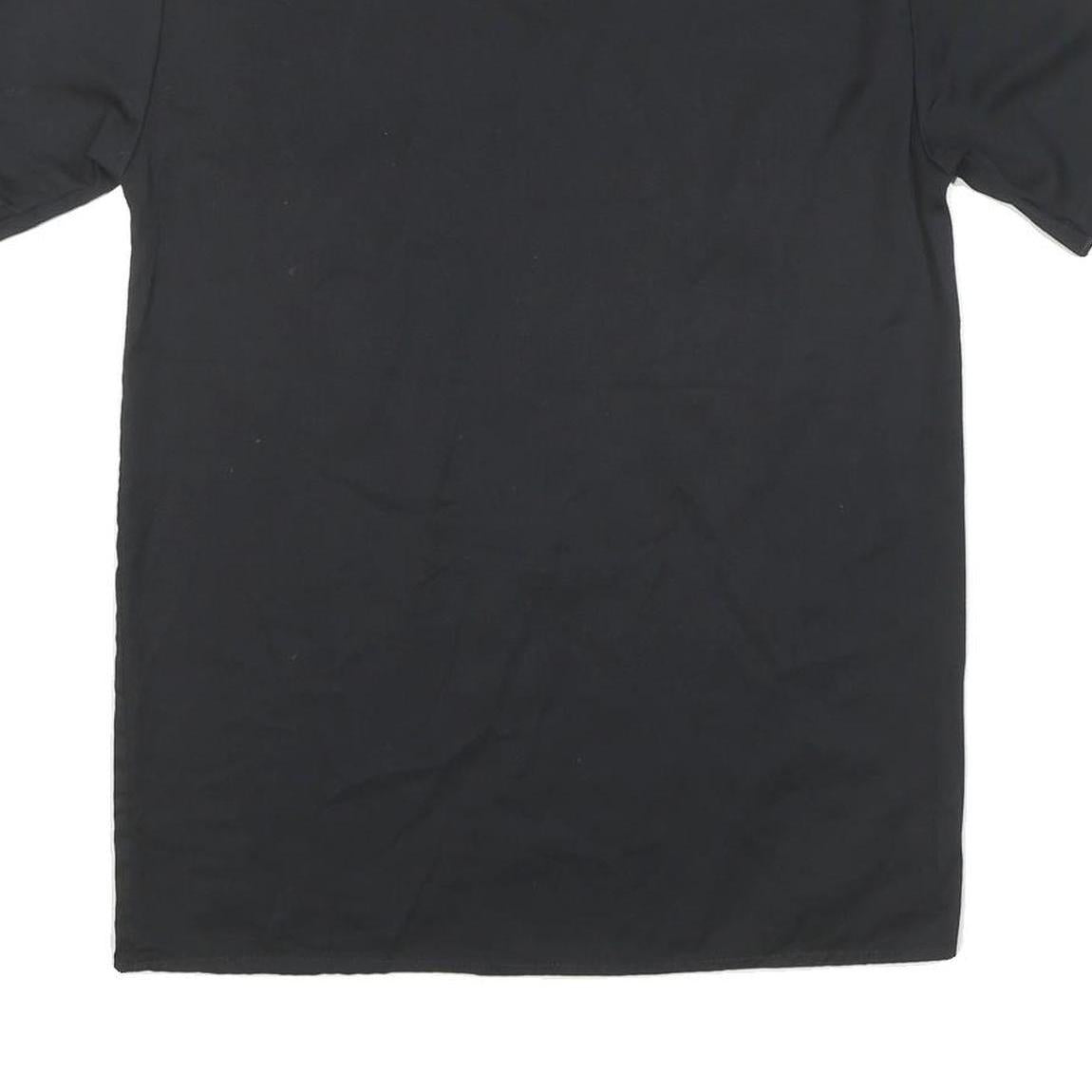 DICKIES Mens Black Disneyland Resort Work Shirt S Cotton Blend Short Sleeve