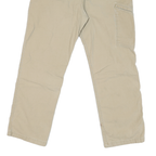 CARHARTT Mens Jeans Beige Relaxed Straight Cotton Blend W34 L27 Workwear Zip