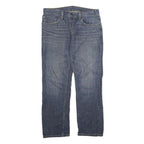 LEVI'S Mens Regular Fit Blue Denim Plain Jeans W32 L30 Zip Cotton Classic