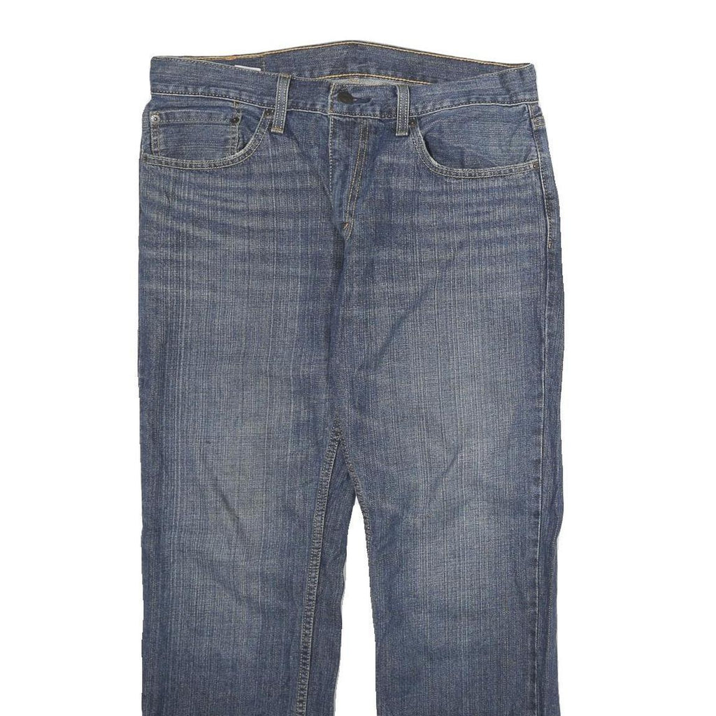 LEVI'S Mens Regular Fit Blue Denim Plain Jeans W32 L30 Zip Cotton Classic