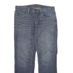 LEVI'S Mens Regular Fit Blue Denim Plain Jeans W32 L30 Zip Cotton Classic