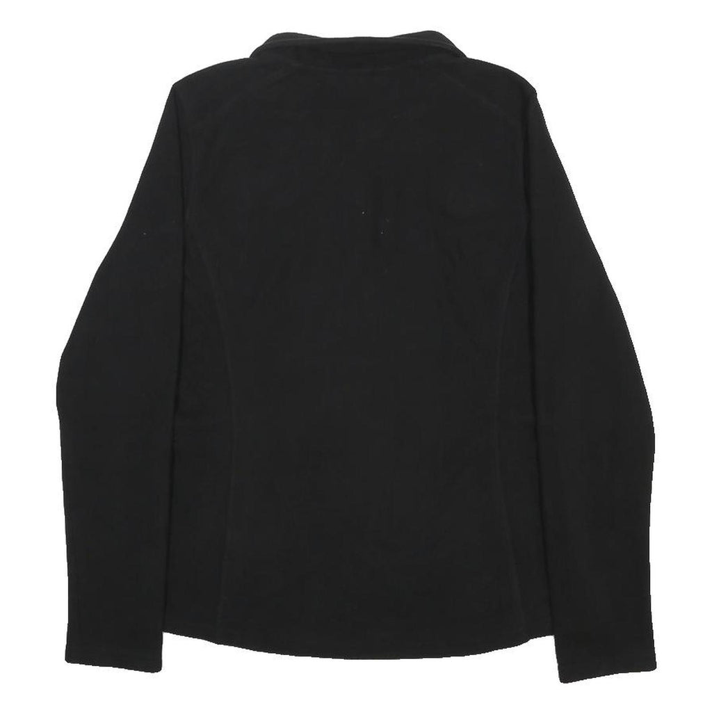 THE NORTH FACE Womens Black Jacket M Polyester Zip Plain Outdoor Winter Layer