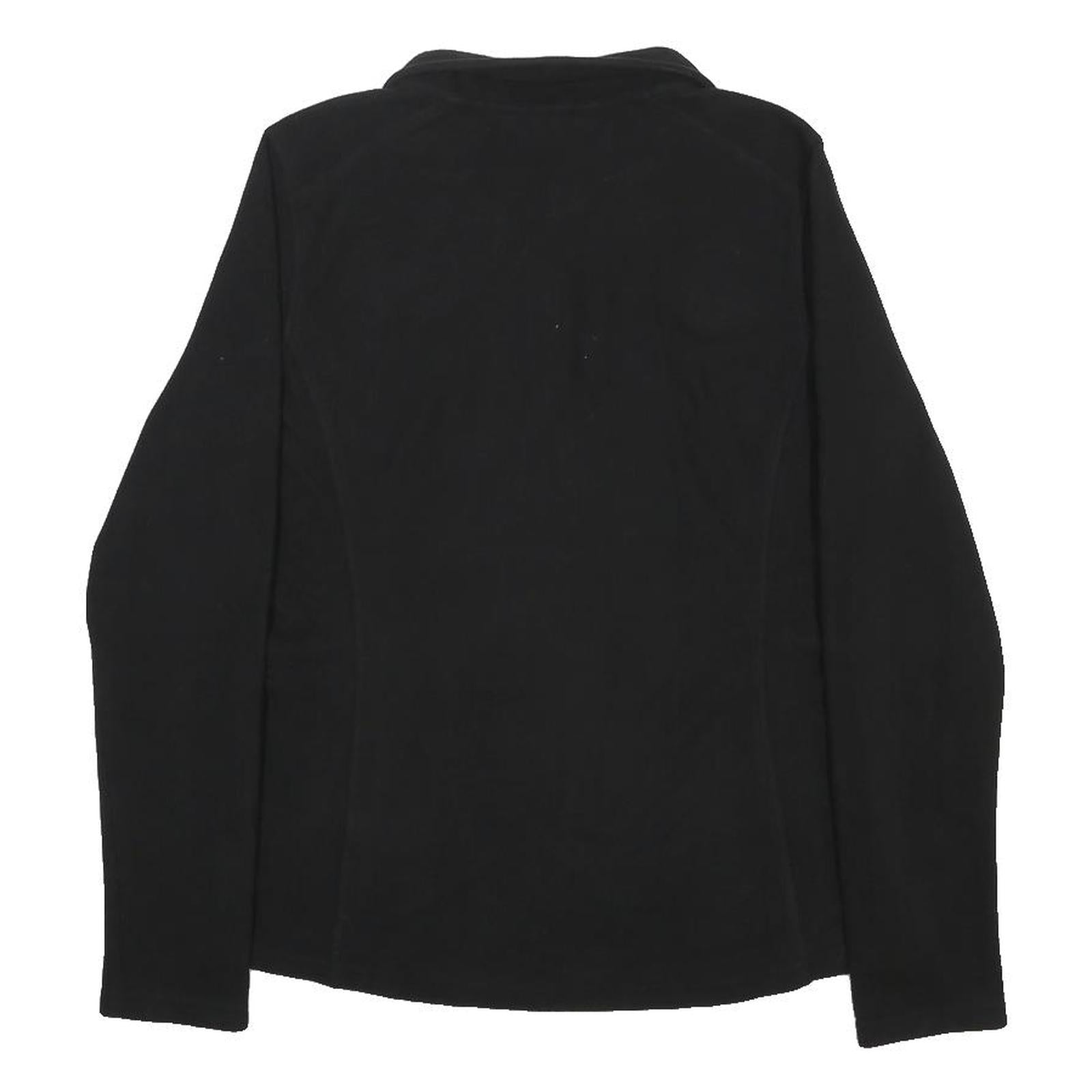 THE NORTH FACE Womens Black Jacket M Polyester Zip Plain Outdoor Winter Layer